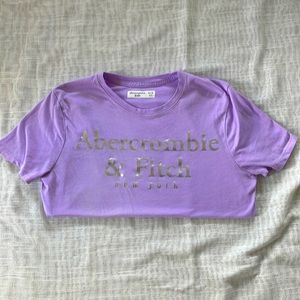 Girls Purple Abercrombie Kids Tee